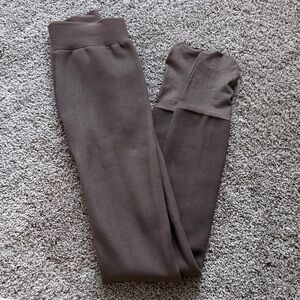 Brown Fleece Leggings